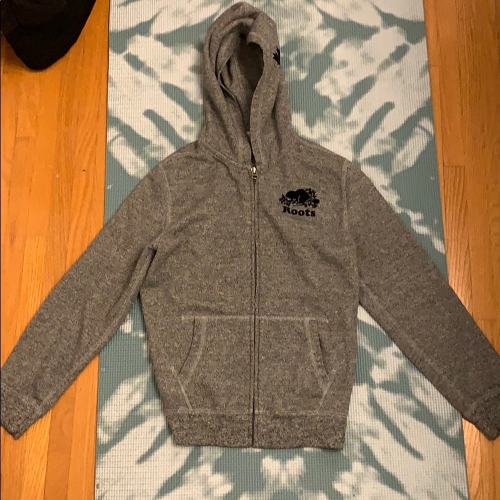 Roots kids salt and pepper zip up